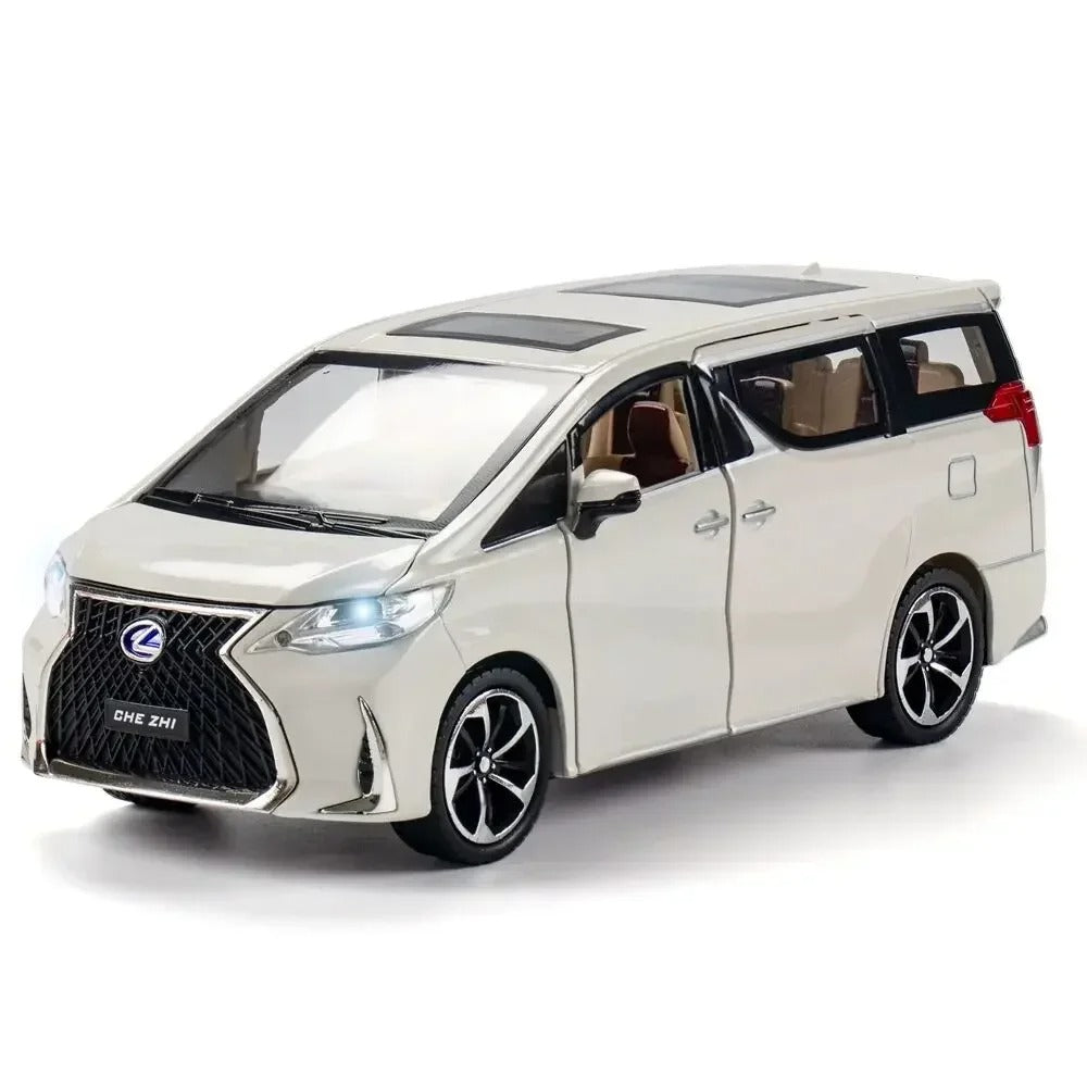 Mfano wa mizani ya Lexus LM 300 1/24.
